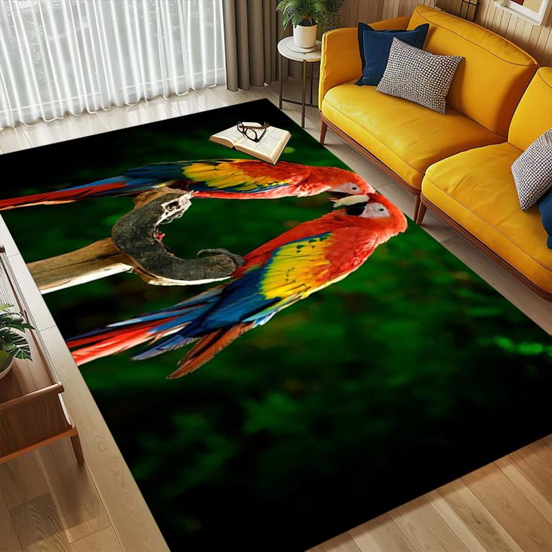 Macaw Love Living Room Nonslip Area Rug Soft Carpet For Bedroom Game Playroom Sofa Office Home Decor Doormat Christmas Gift C9302184