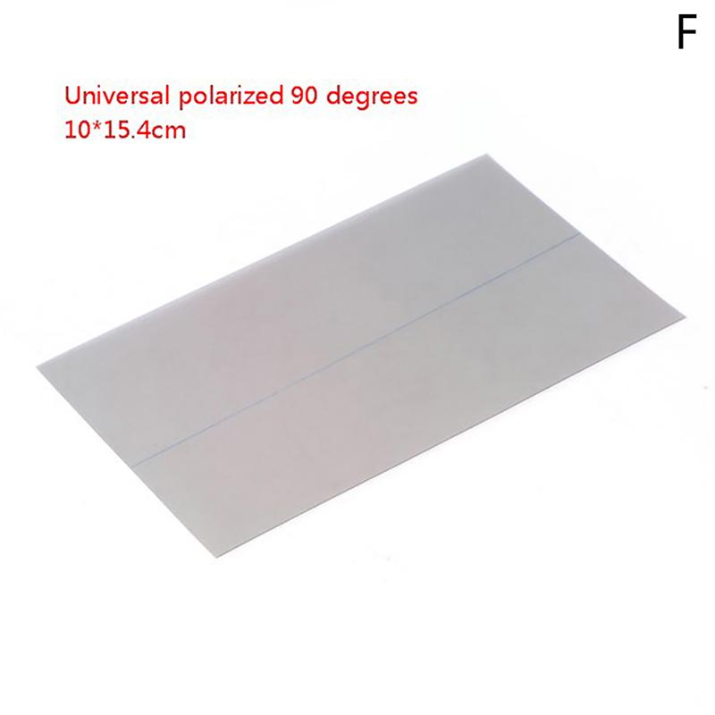 Verschiedene Größen Polarisationsfolie Polarisator Uhr Multimeter Rechner LCD-Display Reparatur Polarisation 0 Grad/90 Grad