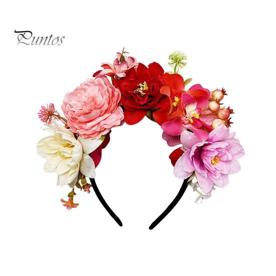 Decorazione di Fiori Imitazione Cerchietto per Capelli Design Elastico Viaggio Festa Fascia Vari Stili Cerchietto per Capelli Floreale Copricapo Accessorio Affascinante