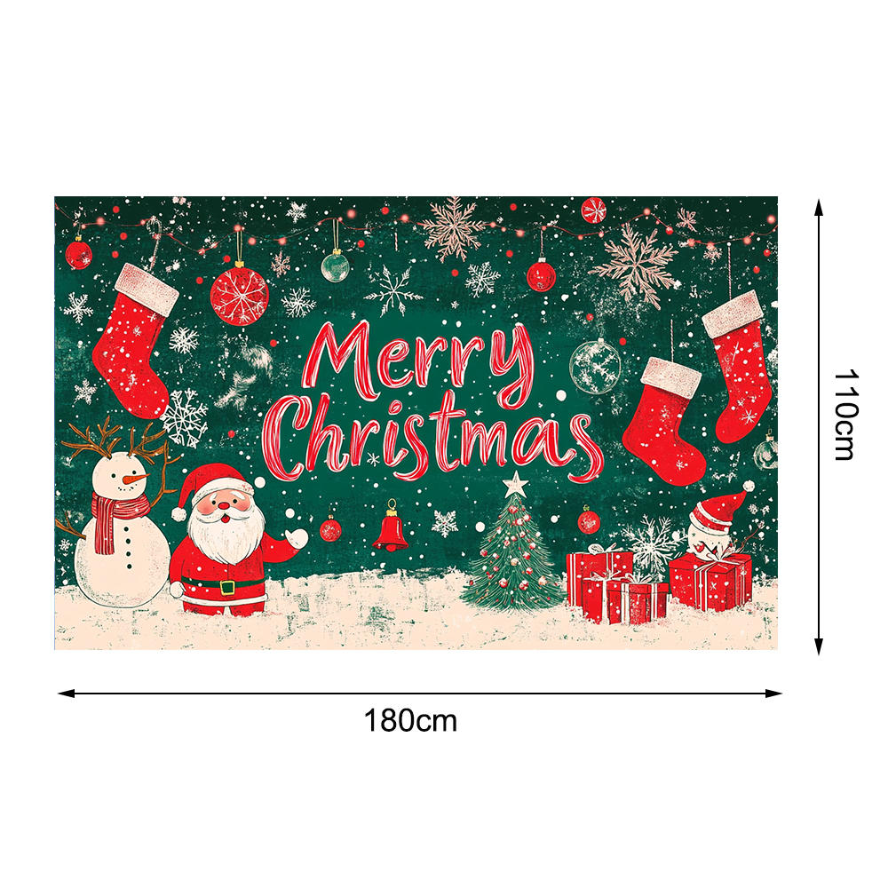 Merry Christmas Banne Christmas Decoraton Merry Christmas Santa Claus Banner Home Decoraton Background Xmas Party New Year Decor