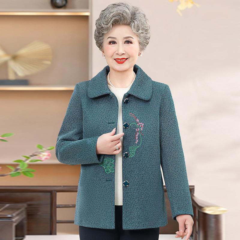 2026 New Spring Women's Outerwear - Grandma's Stylish Top for Elderly Women