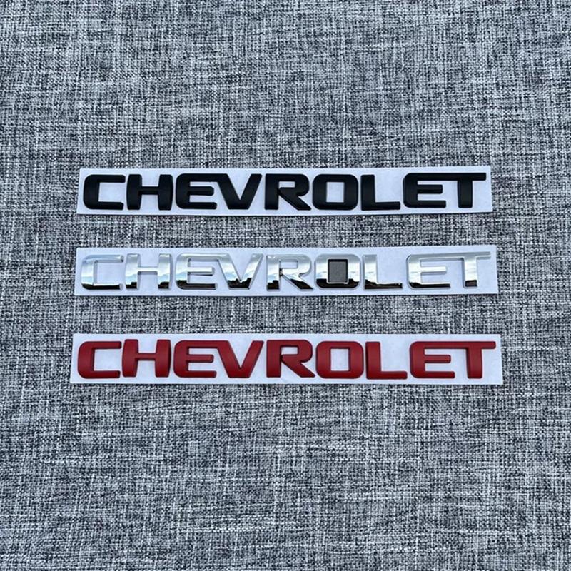 19.7x1.8cm 1Pcs 3D Chevrolet ABS Car Rear Letter Rear Bumper Tail Door Trunk Sticker Car Rear Emblem Sticker Styling Accessories