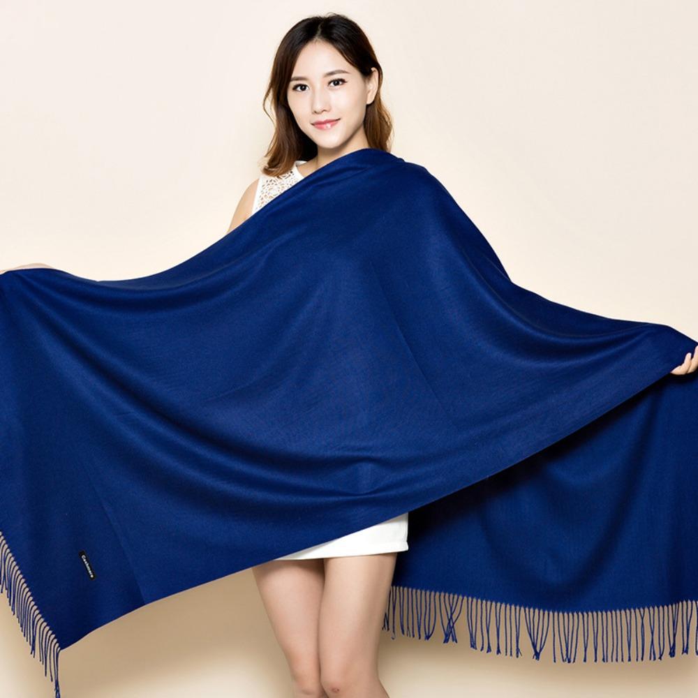 Thicken Winter Warm Shawl Wraps Long Fringed Shawl  Wedding Party Evening Dresses