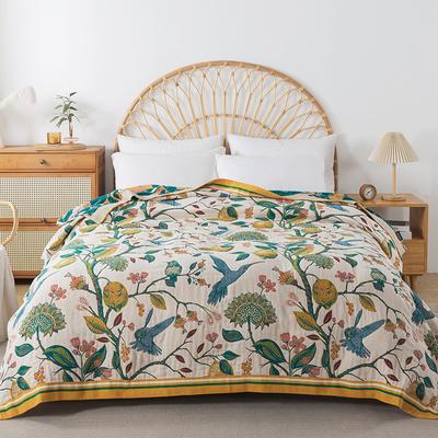 Sommer Home Mehrschichtige Baumwollgaze Überwurfdecke Handtuch Steppdecke Bezug Decke Home Tagesdecke Erwachsenes Paar Abdeckung Decke für Sofa Bett