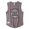 Export Export Tail Goods Cotton Motorcycle Print Sleeveless Tank-Top Men's Summer Retro Trendy Sports Basketball T-shirt