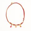 Personalized Valentine'S Day Hamburger Fries Pendant Color Rope Knitted Rope Necklace Electroplating Gold Color Preservation Batch