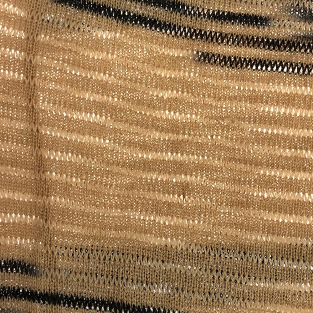 Missoni Made In Italy Wool Blend Border Pattern Long Sleeve Sweater Knit Women Used