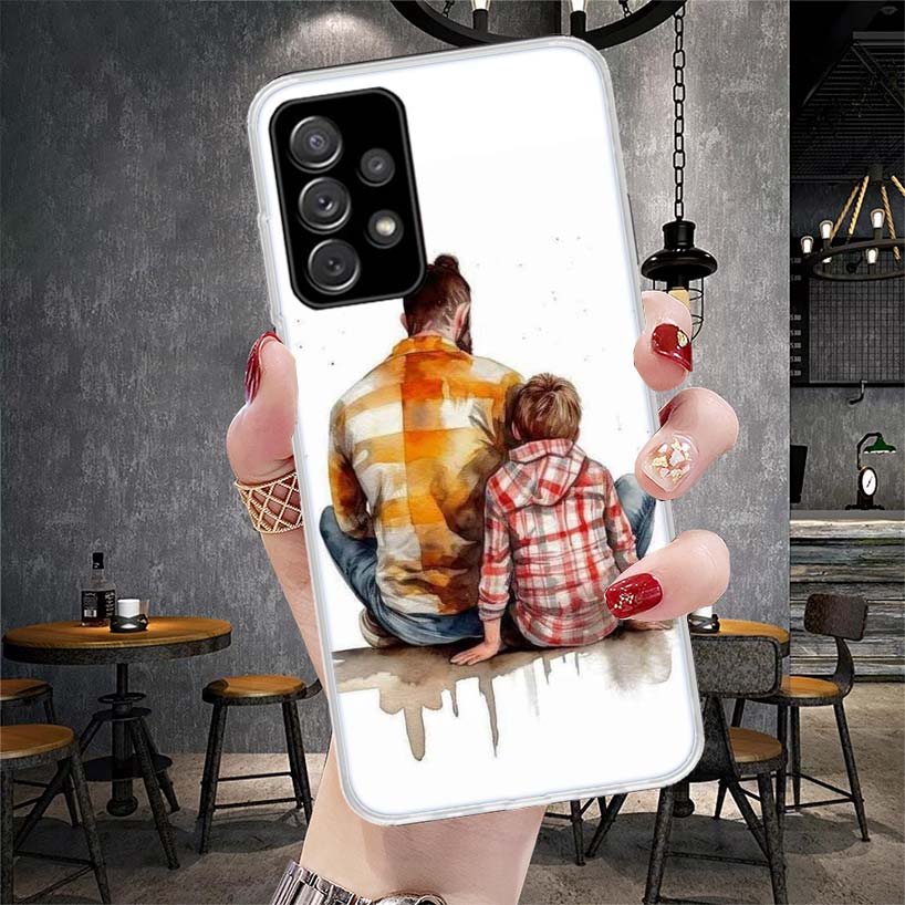 

Dad And Baby Girl Boy Phone Case For Samsung Galaxy A13 A14 A15 A16 A17 A53 A54 A55 A56 A57 A33 A34 A35 A36 A37 A23 A24 A25 A26 Samsung A16