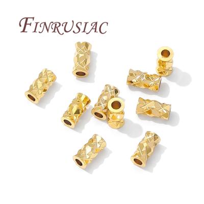 10-30 Stück 18K Vergoldete Perlen Für Armband Zubehör, Abstandshalter Perlen, Trennsteine Für Perlen, Halsketten Perle, DIY Schmuckherstellung