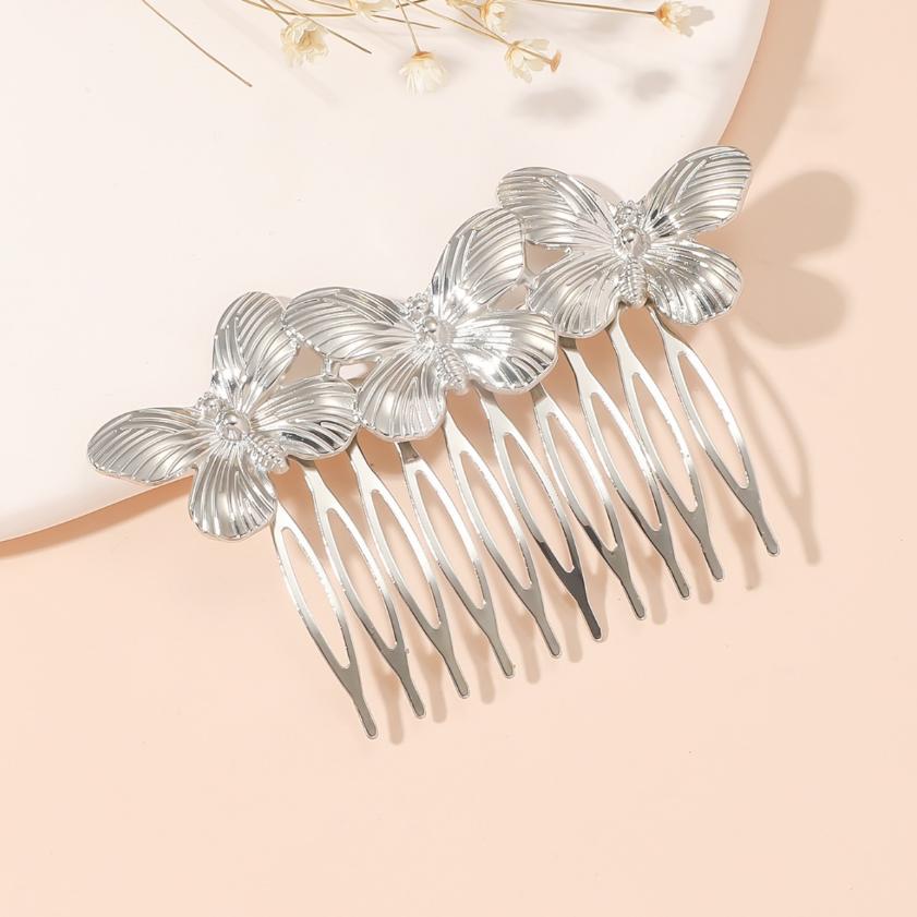 Wedding Hair Accessories Leaf Hair Clips for Women Fashion Crystal Bride Headdress Hairpin Crystal Hair Combs Girls Jewelry Gift