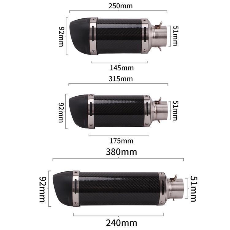 Modified Leovince Exhaust Pipe for Kawasaki Z900, Z1000, Ninja 400, 250