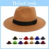Stylish Jazz Hat For Men And Women With Wide Brim And Breathable Warmth For Summer Outdoor Events
