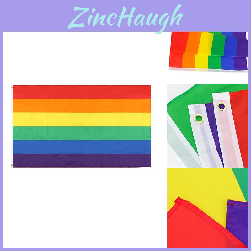 Flaga Parady Festiwalu Dumy Gejowskiej Lgbt Tęczowa z Mosiężnymi Oczkami