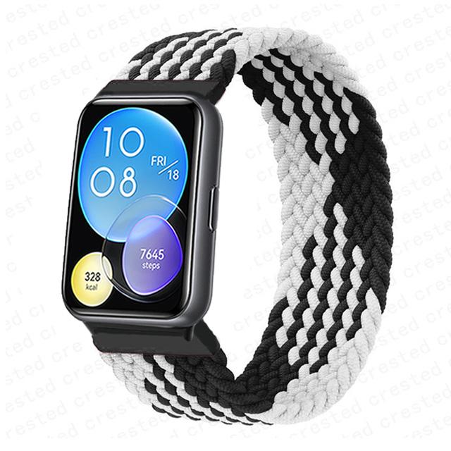 Strap for Huawei Watch Fit 2 3 band replacement belt wristband Nylon braided solo loop bracelet Correa Huawei fit 3 Accessories