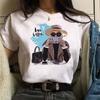 Women T Shirt Fashion Casual Female Print Shirt Loose Women Oneck Tops Harajuku 90s Girls Kawaii T Shirt Korean Style Clothes