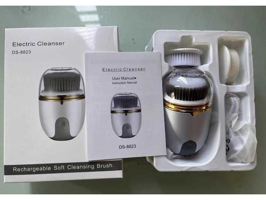 

Multifunctional Electric Facial Cleansing Brush - Waterproof & Rechargeable Chinese Manual