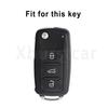 TPU Leather Remote Key Case Cover For VW Golf Polo Bora Beetle Tiguan for SEAT Leon Toledo Altea Ibiza for SKODA Fabia Superb