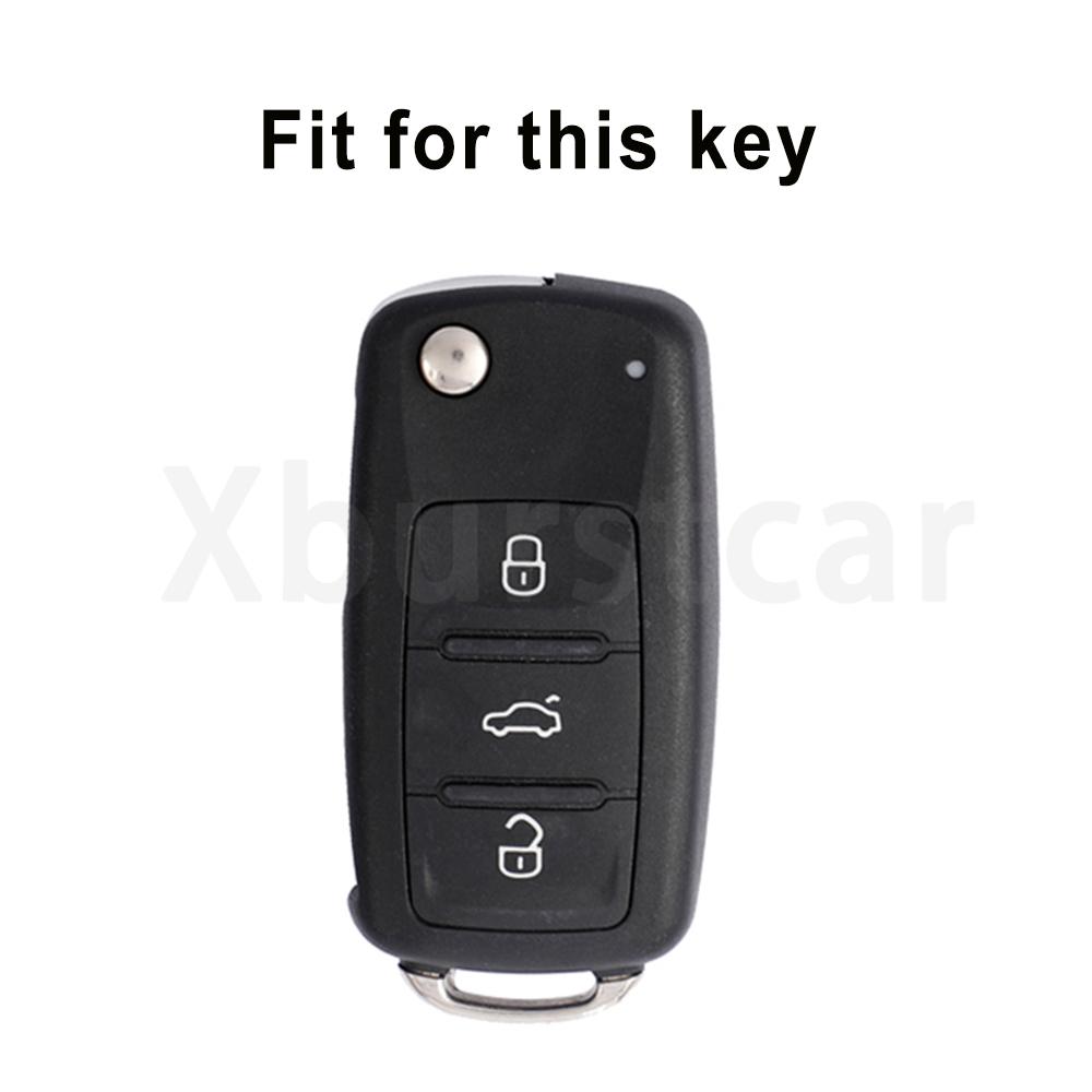 TPU Leather Remote Key Case Cover For VW Golf Polo Bora Beetle Tiguan for SEAT Leon Toledo Altea Ibiza for SKODA Fabia Superb