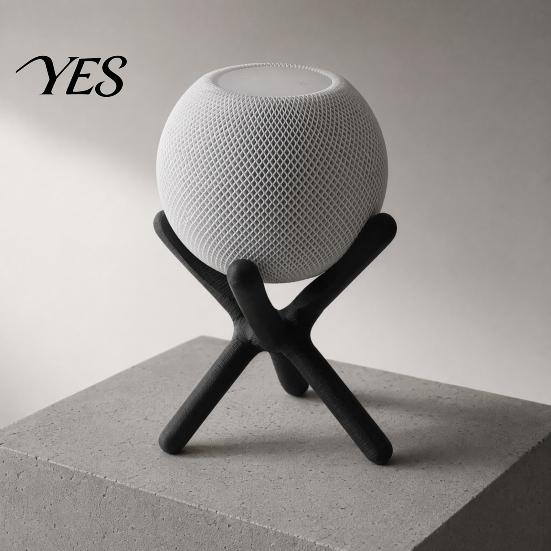 Non Slip Rack 3D Printed Floating Stand for HomePod Mini, Elevated Speaker Base Durable Support Heat Dissipation, Improved Sound Quality Desktop