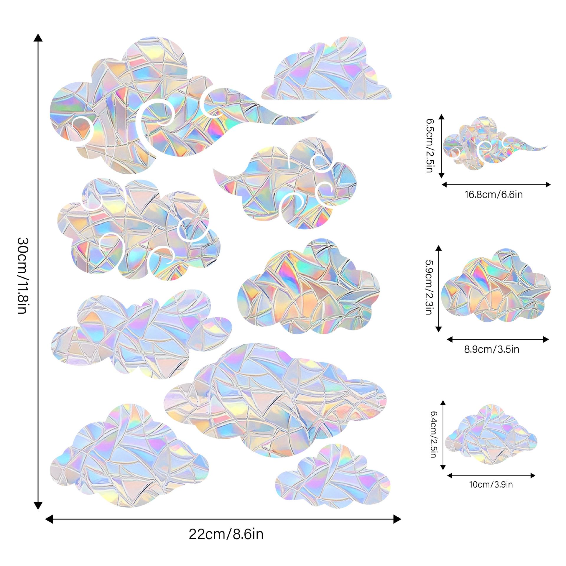 

Радужный ловец солнца, наклейки на окна, ПВХ, кошка, бабочка, призма, стеклянная настенная наклейка, украшение для детской спальни, самоклеящаяся наклейка Cloud