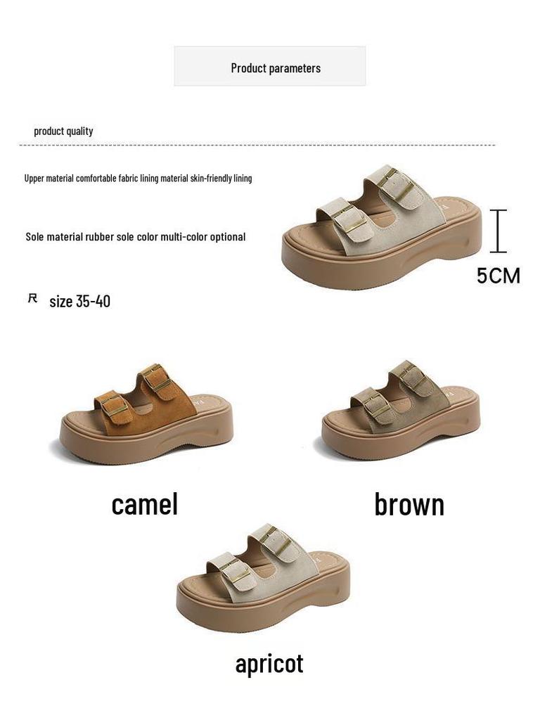 Damen Retro Sandalen mit weicher Sohle und einem Riemen - "Step on Shit" Outdoor Flats vom Influencer