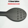 Round Spanker Bondage Role Play,Dual-sided Thick Leather Spanking Paddle Slapper with Spikes,BDSM Sex Toys For