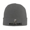 New World Of Tanks Blitz Logo Warm Knitted Cap Hip Hop Bonnet Hat Autumn Winter Outdoor Beanies Hats For Unisex Adult