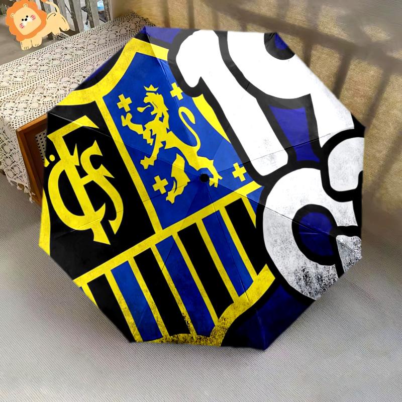 Portugal: Lion Emblem Green Shield Folding umbrella 8 paraphenoid bones Suitable for all seasons travel Sun umbrella Umbrella