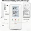 4in1 Gas and Carbon Monoxide Detector Temperature Humidity Sensor AC Plug in Combustible Gas Leak Detector Gas Alarm LCD Display
