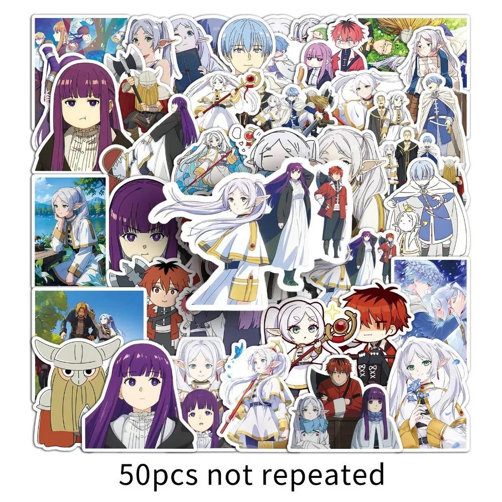 

50pcs Waterproof Anime Frieren: Beyond Journey s End Stickers Japanese Manga Cartoon Drawing Doodle Decorations