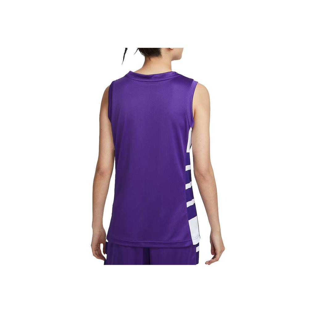Nike Dri-Fit Elite Power Comfortable Stylish Simple Versatile Round Neck Basketball Vest Women Tops Team-Purple IM9814-520