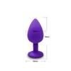 Beginner Mini Anal Plug Soft Silicone Butt Plug with Detachable Acrylic Diamond Sex Toy for Couples Men Women