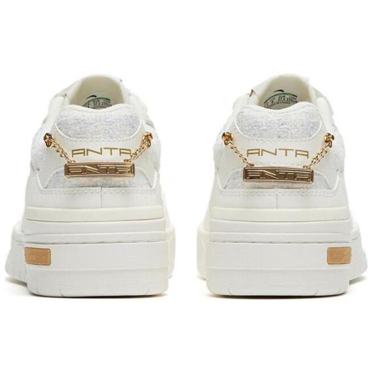 Anta Flame 4.0 Low top Skateboard Shoes Women's White Yellow 122328081-2