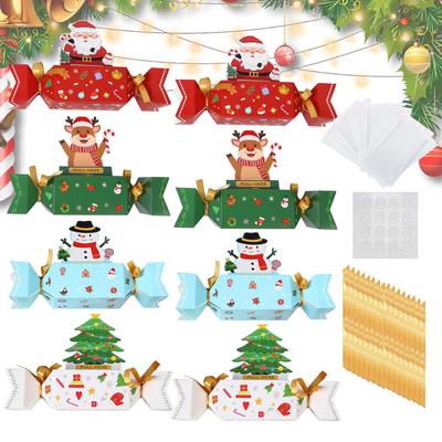 8 stuks Kerst Geldtrek Pouch Grappige Verrassingsdoos Geldcadeau Doos Geldtrek Doos Met 80 Transparante Zakjes Voor Kinderen Volwassenen