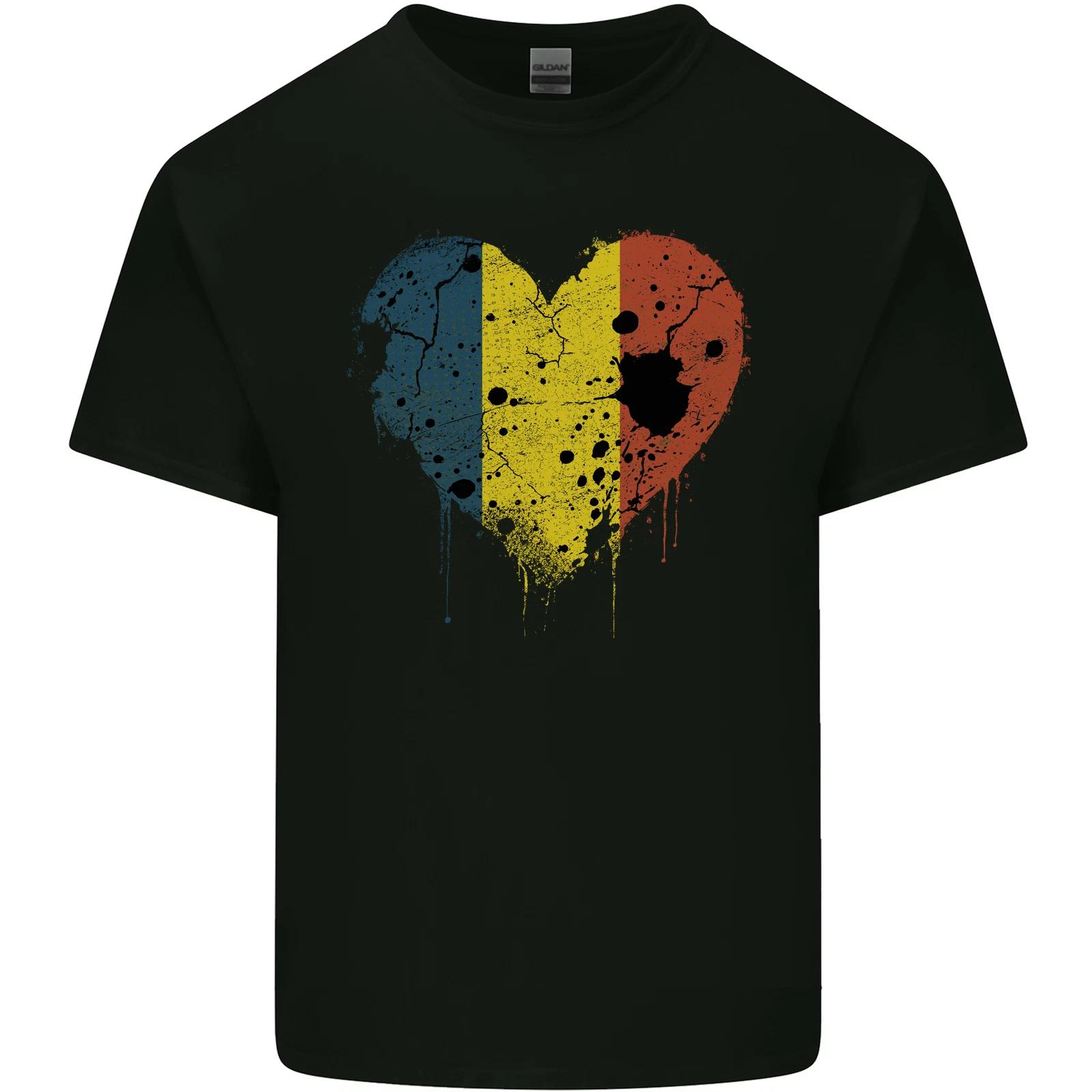 Love Chad Flag Chadian Day Football Kids T-Shirt Childrens 2XL
