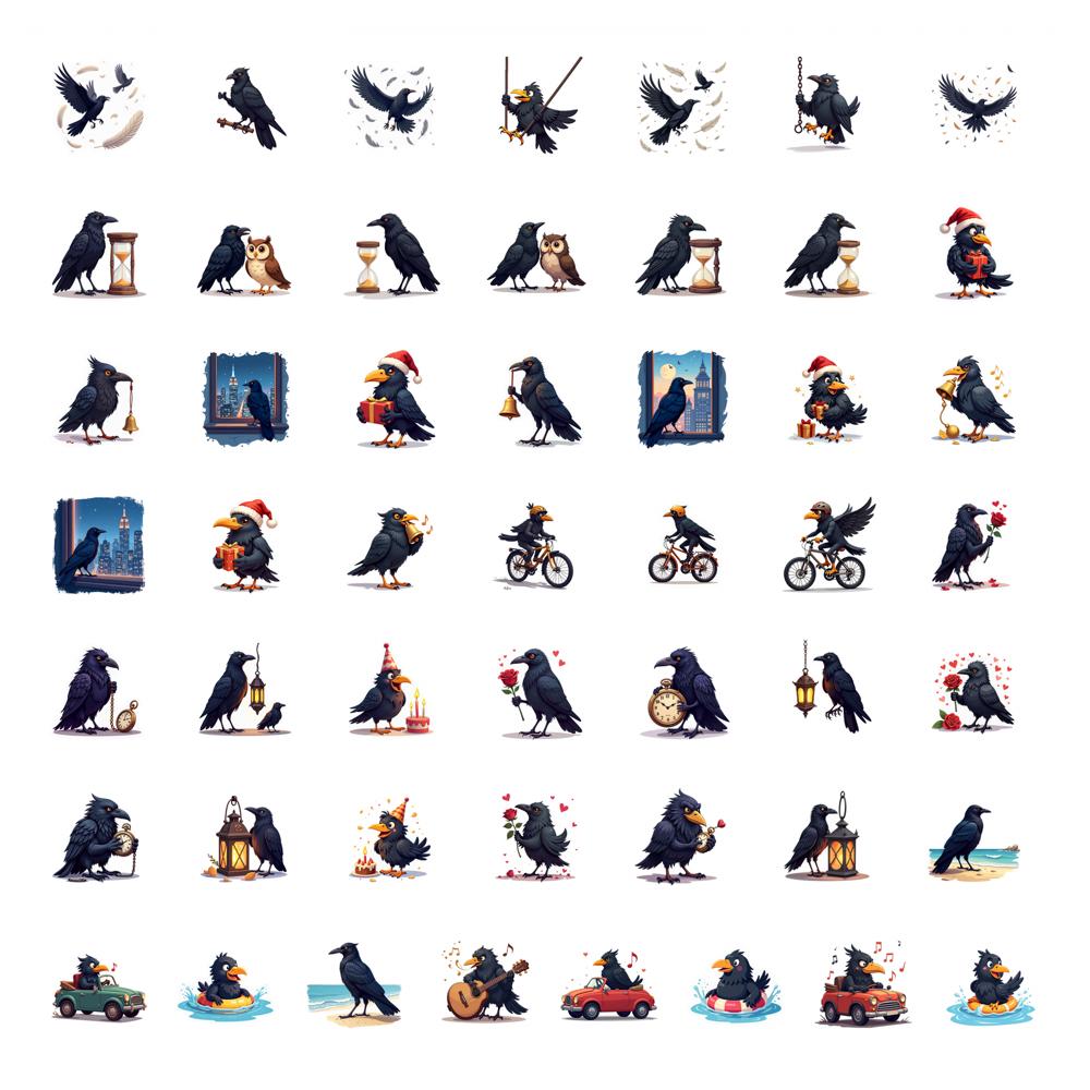 

50pcs Stickers Stickers Funny Stickers For Notebook Luggage Mobile Phone Cup DIY Phone Laptop Scrapbook Bike DIY