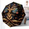 Tree of Life Mandala Wall Art: Nature's Harmony in Every DetailUmbrella, Portable 3-Fold Compact Umbrella for Men & Women Gift