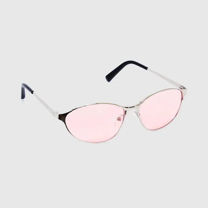 LK21 Rose Film Metal Cat-Eye Sunglasses