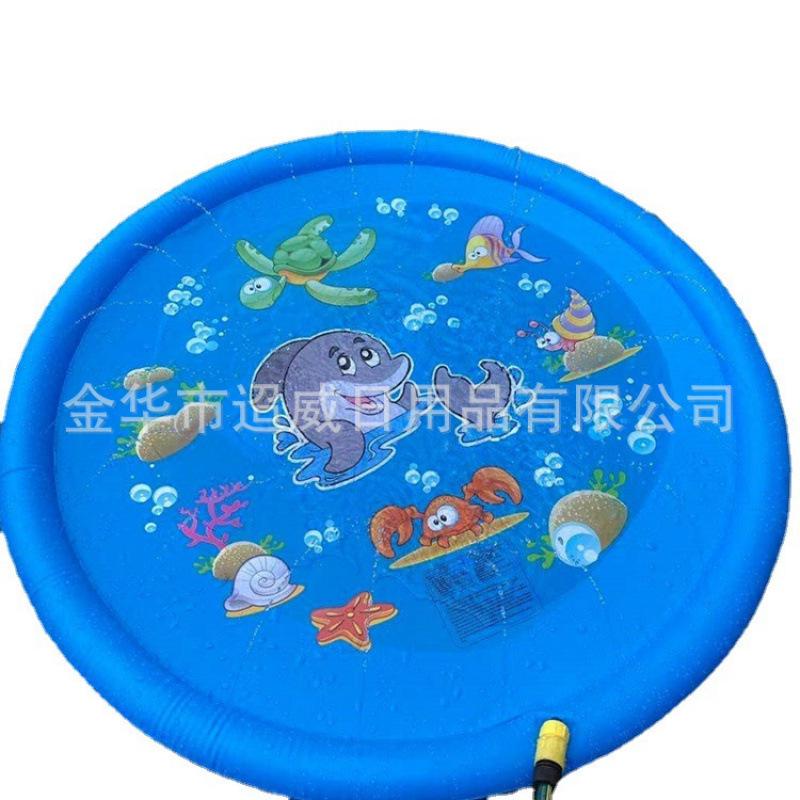 Dolphin Water Spray Mat for Children - Outdoor Lawn Play & Beach Surfing Game