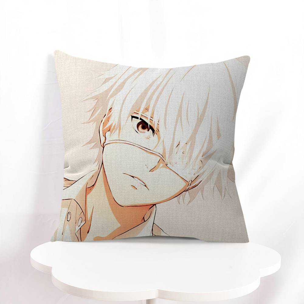 K-Kaneki Ken Pillowcase Toon Gift Cushion Cover Bedroom Home Sofa Chair Seat Decor Pillow Case