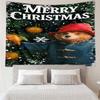 Red Hat Bear In The City Tapestry, Unique Design Tapestry, Wall Decor for Bedroom,Livingroom, Playroom,Heartwarming Fan Holiday Gifts