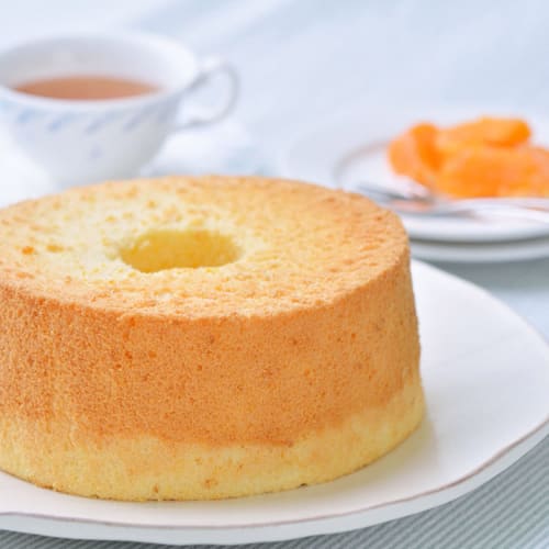 Oaks Japanese-made Chiffon & Sponge Cake Pan, 17cm, Silver