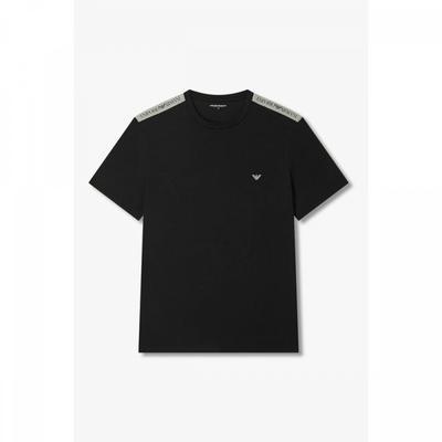 Men S ShorT Sleeve Lounge T ShirT wiTh Logo paTch  0816134043 