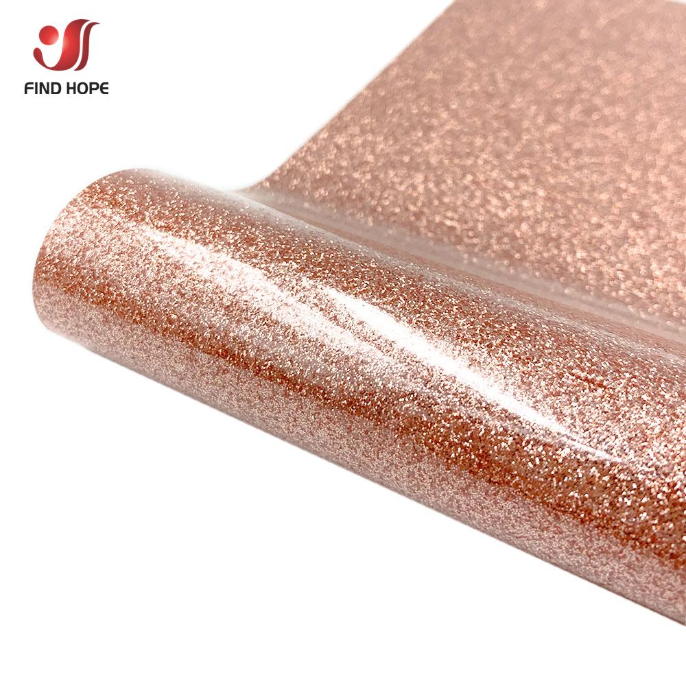 Glitter Heat Transfer Vinyl Film 19" x 39" Shiny PU HTV Heat Press Vinyl Sheet/Roll Iron-on Tshirt Fabrics for cut Silhouette