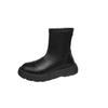 Martin Boots Winter Velvet Women's Short Tube 2025 New Spring and Autumn Single Boots Small Muffin Thick-soled Elastic Thin Boots