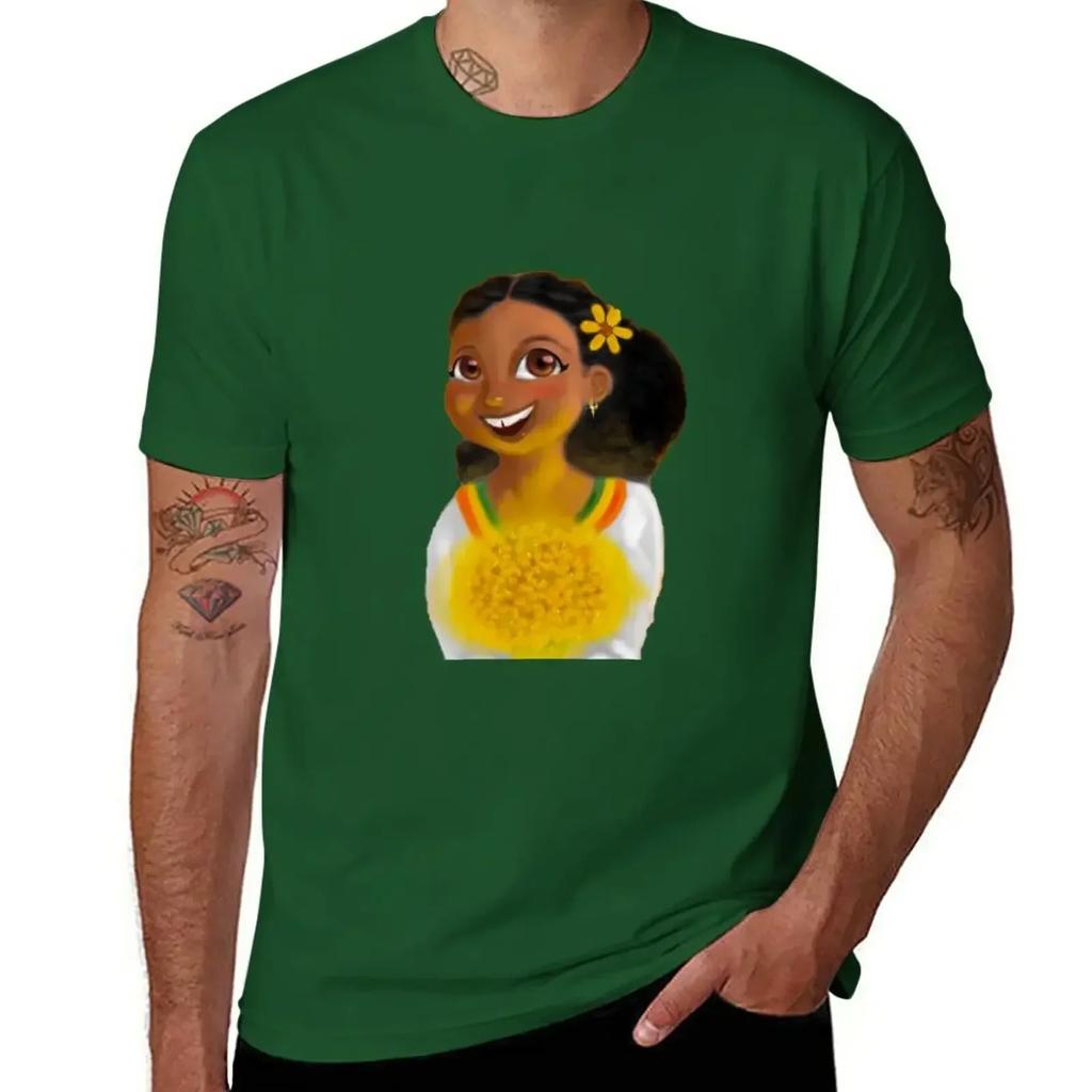Ethiopian New Year||????? T-Shirt Tees Quick Drying Heavyweights Funny T Shirts for Men