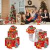 Christmas Santa Gift Holder With Double Deck Cardboard Design For Celebrations And Gift Giving