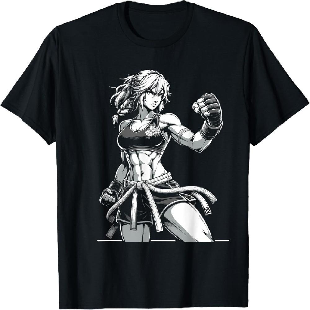 

Anime Girl Fighter Anime Gym Cute Vintage T-Shirt XXXXXL чёрный