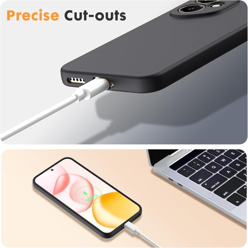 Soft Liquid Silicone Phone Case Anti-Knock Cover For Honor 400 / 400 Pro