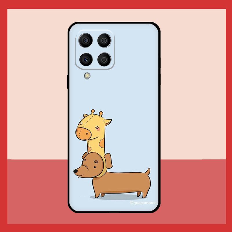 Dachshund Silhouette Dog Case For Samsung Galaxy M12 M52 M06 M16 M36 M56 M33 M15 M55 M31 M13 M14 M53 M32 M35 M34 M54